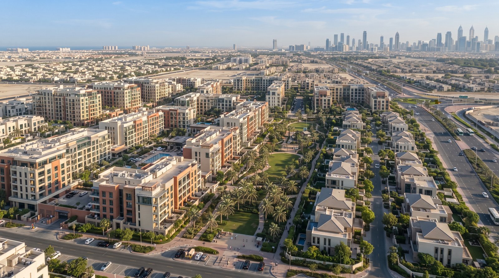 Modern Dubai residential communities and property investment areas
