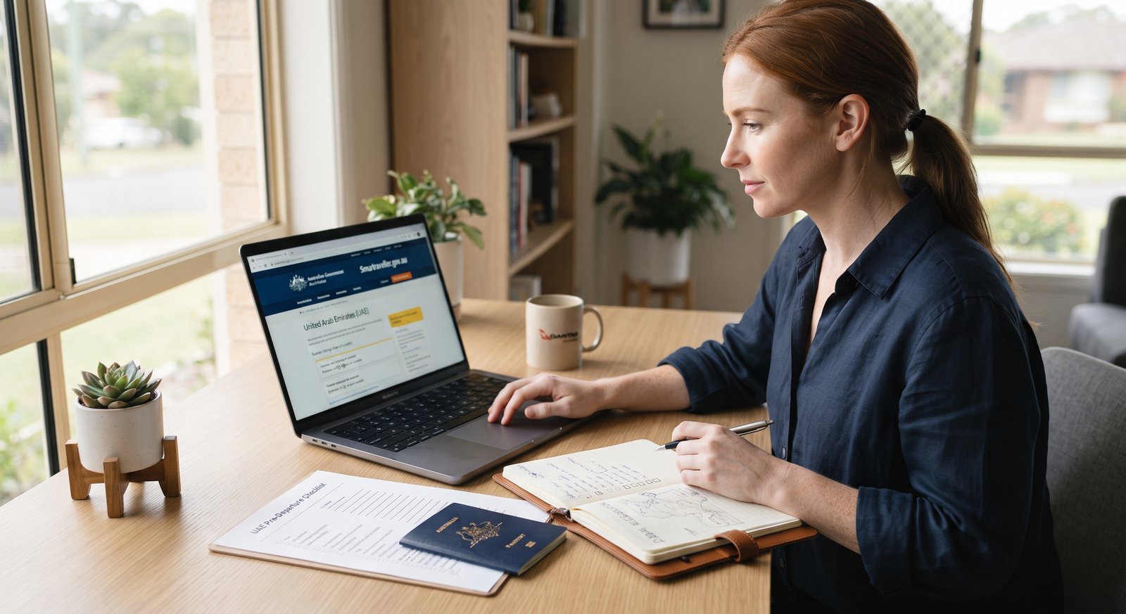 Traveller checking Australian travel advice for the UAE before moving to Dubai.